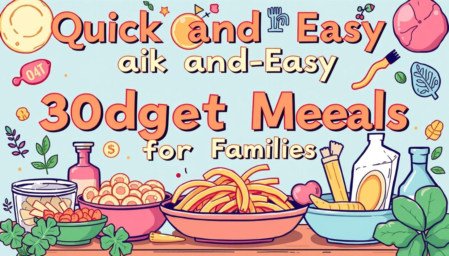 Quick and Easy 30-Minute Budget Meals for Families