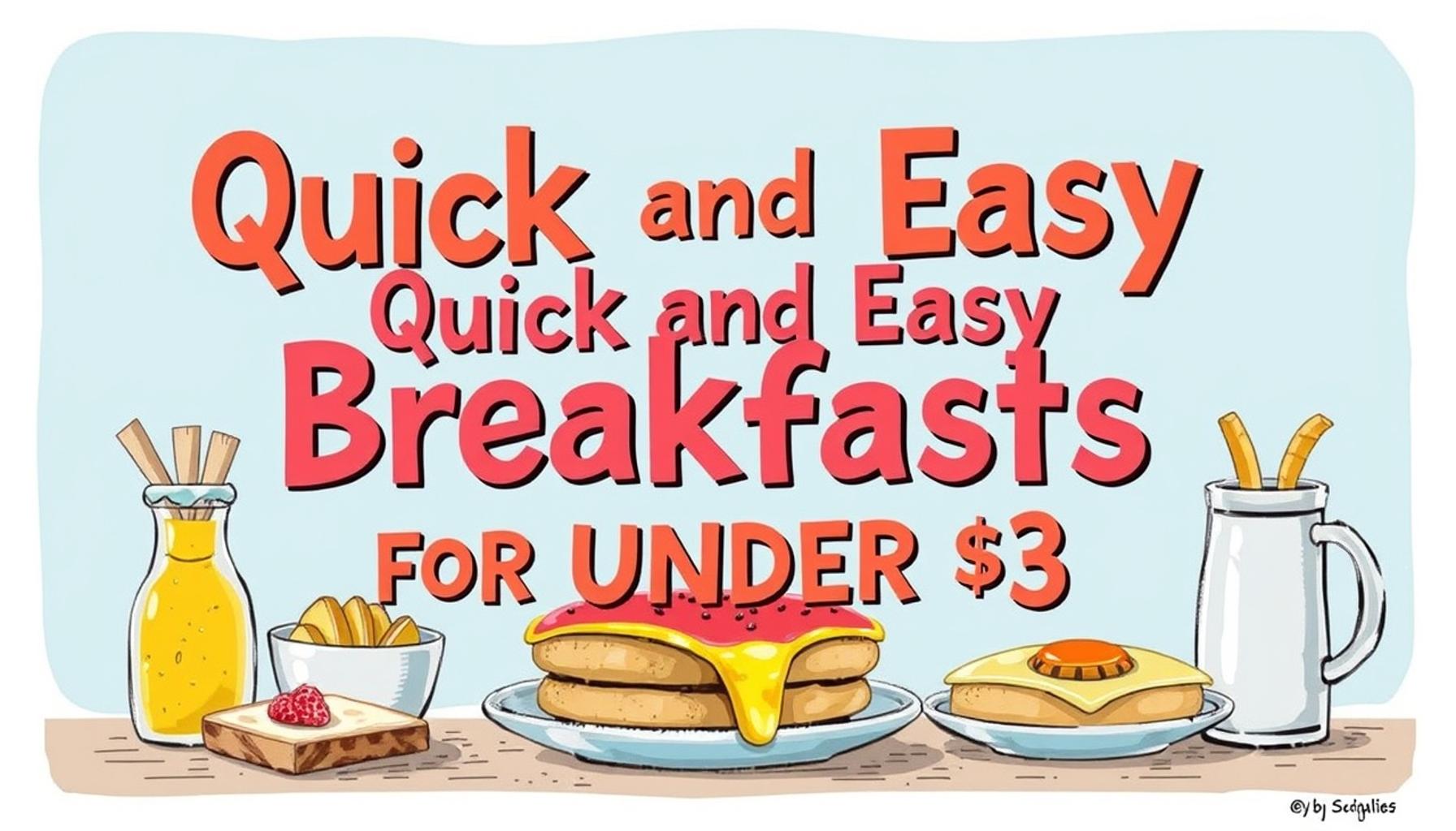 Quick and Easy Breakfasts for Under $3