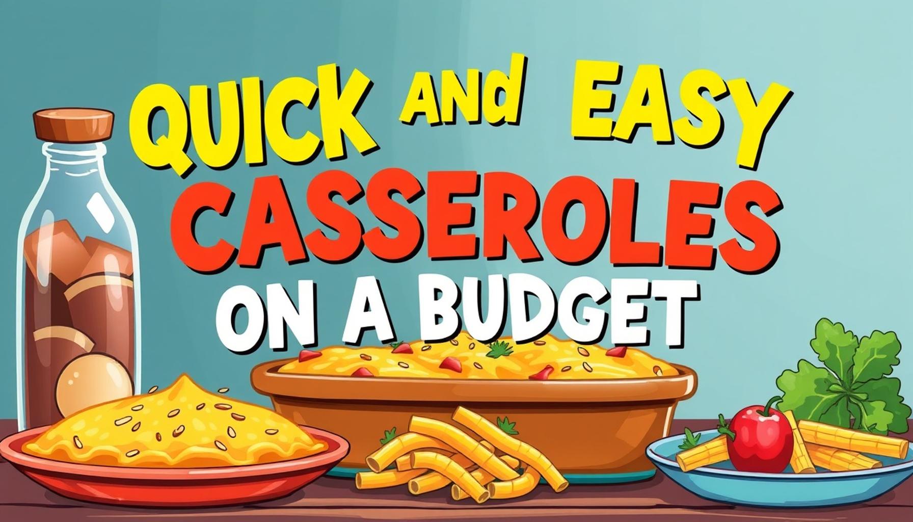 Quick and Easy Casseroles for Family Meals on a Budget