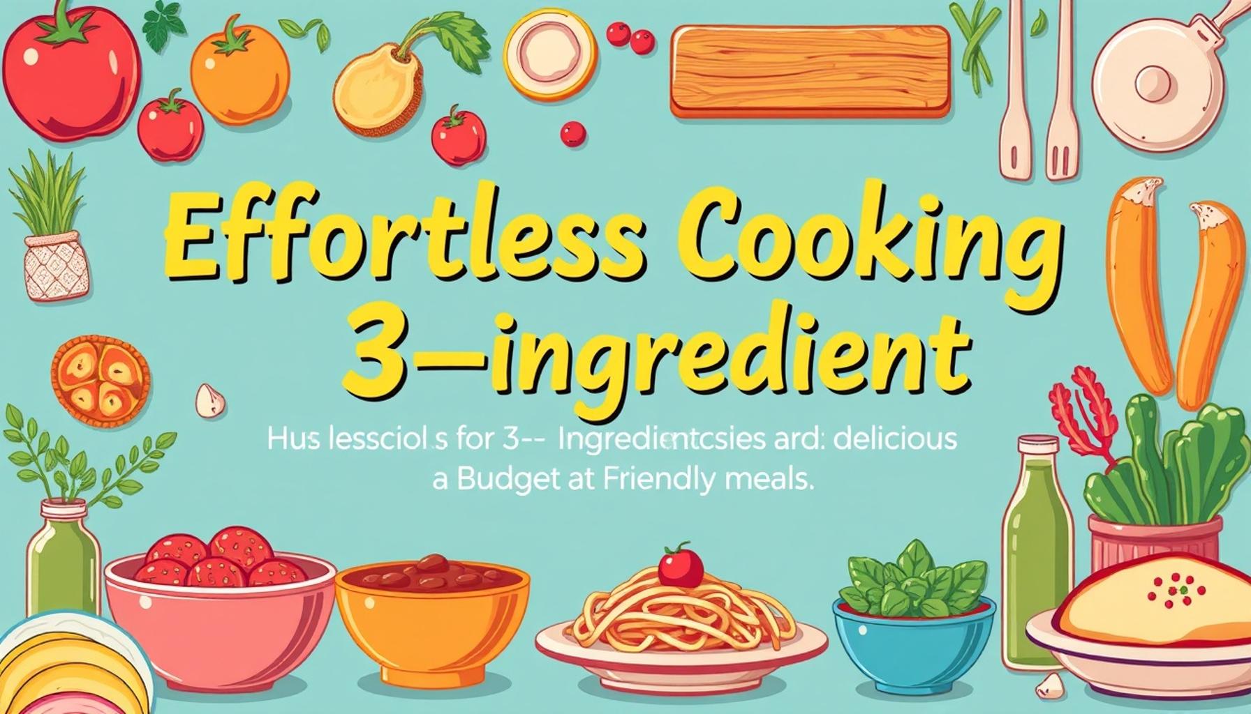 Effortless Cooking with 3-Ingredient Recipes for Delicious and Budget-Friendly Meals